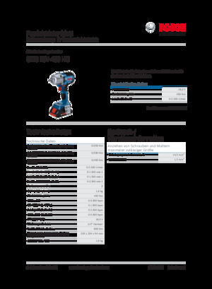 Akumulatorski udarni izvijači i ključevi Bosch GDS 18V-450 HC