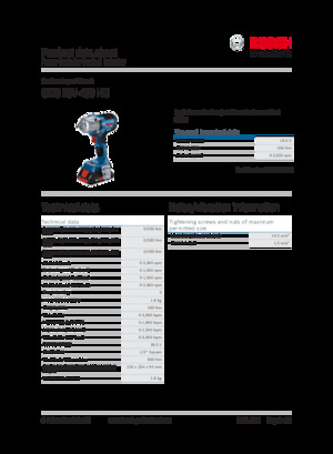 Akumulatorski udarni izvijači i ključevi Bosch GDS 18V-450 HC