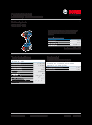 Akumulatorski udarni izvijači i ključevi Bosch GDX 18V-200