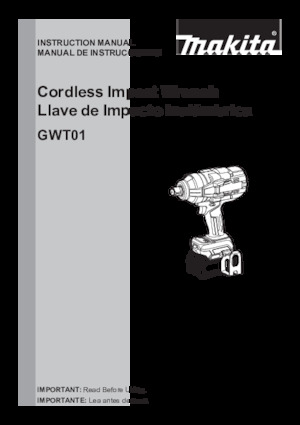 Akumulatorski udarni izvijači i ključevi Makita GWT01D