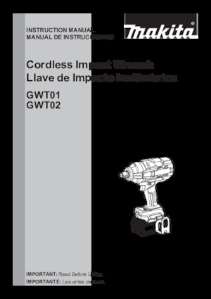 Akumulatorski udarni izvijači i ključevi Makita GWT02Z