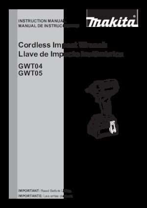 Akumulatorski udarni izvijači i ključevi Makita GWT04D
