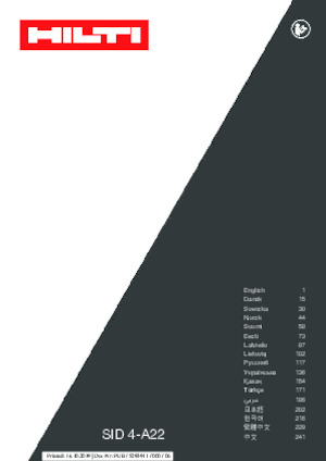 Akumulatorski udarni izvijači i ključevi Hilti SID 4-A22