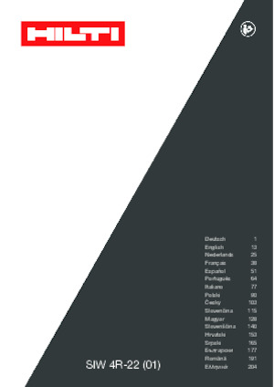 Akumulatorski udarni izvijači i ključevi Hilti SIW 4R-22 3/8