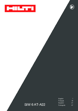 Akumulatorski udarni izvijači i ključevi Hilti SIW 6AT-A22 