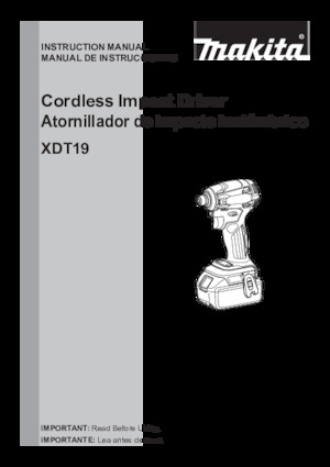 Akumulatorski udarni izvijači i ključevi Makita XDT19Z