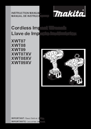 Akumulatorski udarni izvijači i ključevi Makita XWT08Z