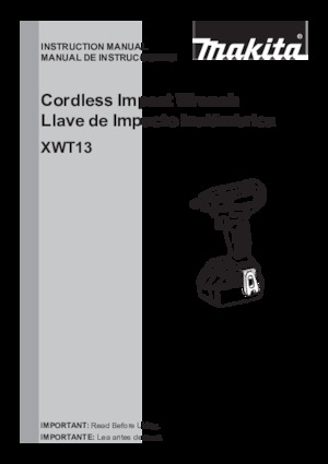 Akumulatorski udarni izvijači i ključevi Makita XWT13ZB