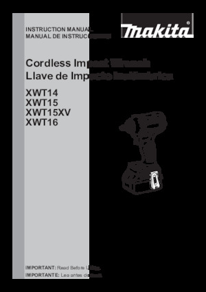 Akumulatorski udarni izvijači i ključevi Makita XWT16Z