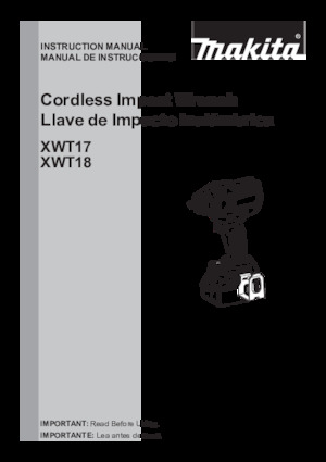 Akumulatorski udarni izvijači i ključevi Makita XWT17T