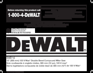 Akumulatorske potezne zaklopne pile DEWALT DHS716AB