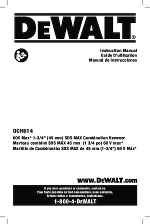 Akumulatorski rotacijski čekići SDS DEWALT DCH614X2