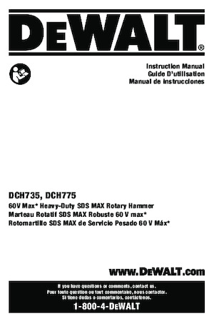 Akumulatorski rotacijski čekići SDS DEWALT DCH735X2