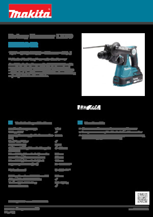 Akumulatorski rotacijski čekići SDS Makita DHR242