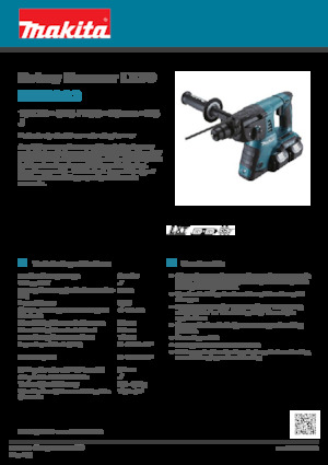 Akumulatorski rotacijski čekići SDS Makita DHR263