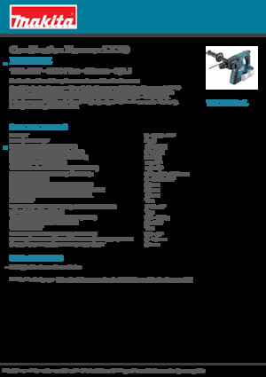 Akumulatorski rotacijski čekići SDS Makita DHR263Z