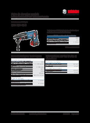 Akumulatorski rotacijski čekići SDS Bosch GBH 18V-26 D