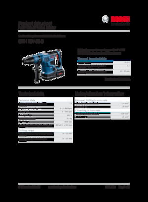 Akumulatorski rotacijski čekići SDS Bosch GBH 18V-36 C