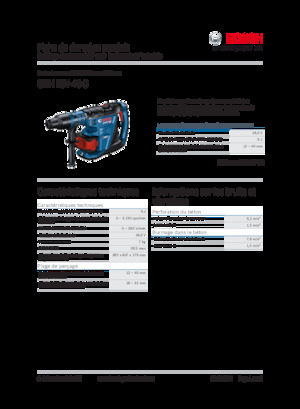 Akumulatorski rotacijski čekići SDS Bosch GBH 18V-40 C