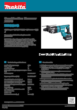 Akumulatorski rotacijski čekići SDS Makita HR007G