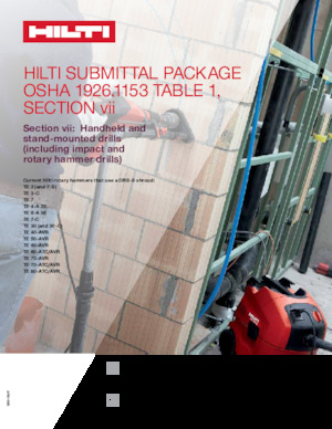 Akumulatorski rotacijski čekići SDS Hilti TE 6-A36 