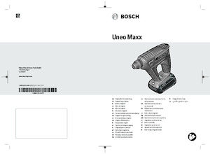 Akumulatorski rotacijski čekići SDS Bosch Uneo Maxx