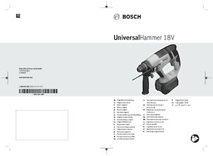 Akumulatorski rotacijski čekići SDS Bosch UniversalHammer 18V