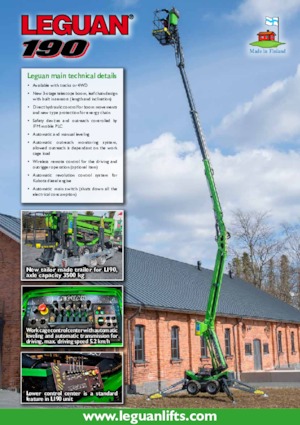 Zglobna podizna platforma na gusjenicama Leguan 190 