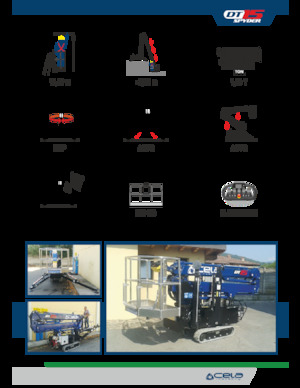 Zglobna podizna platforma na gusjenicama CELA DT 15 Spyder