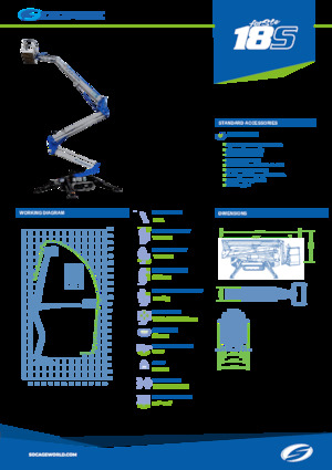 Zglobna podizna platforma na gusjenicama Socage Raptor 18 S