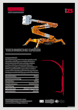Zglobna podizna platforma na gusjenicama CMC i23