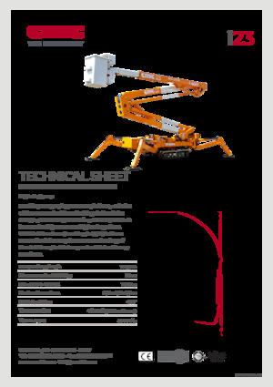 Zglobna podizna platforma na gusjenicama CMC i23