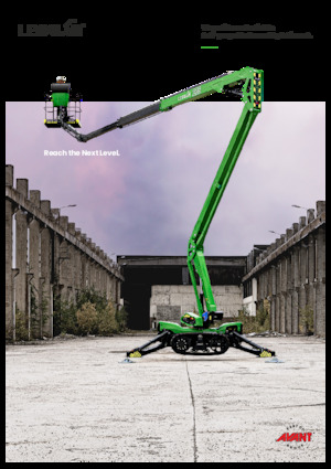 Zglobna podizna platforma na gusjenicama Avant Tecno Leguan 225