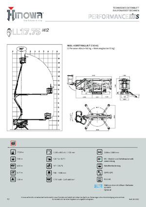 Zglobna podizna platforma na gusjenicama Hinowa Lightlift 17.75 Performance IIIS MK3