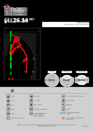 Zglobna podizna platforma na gusjenicama Hinowa Lightlift 26.14 Performance IIIS MK3