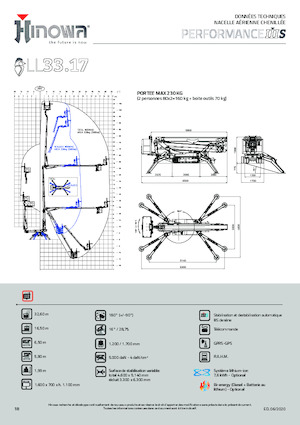 Zglobna podizna platforma na gusjenicama Hinowa Lightlift 33.17 Performance IIIS