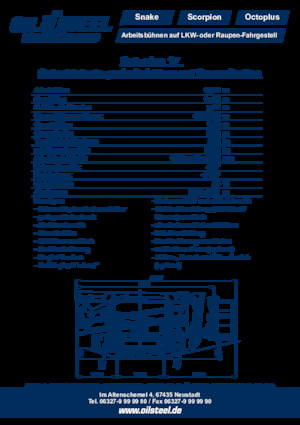 Zglobna podizna platforma na gusjenicama Oil & Steel Octoplus 17