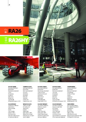 Zglobna podizna platforma na gusjenicama Easy Lift RA26HY