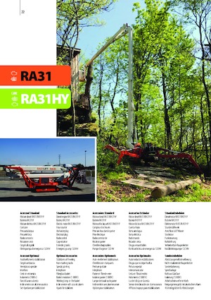 Zglobna podizna platforma na gusjenicama Easy Lift RA31HY