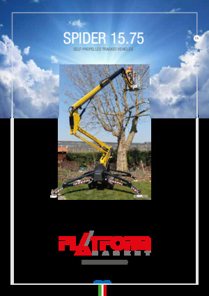 Zglobna podizna platforma na gusjenicama Platform Basket SPIDER 15.75 E