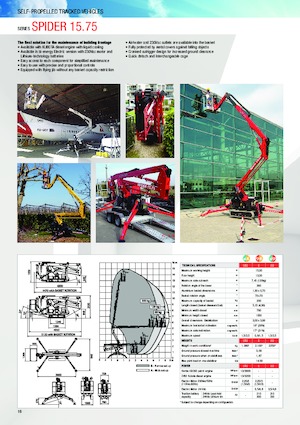 Zglobna podizna platforma na gusjenicama Platform Basket SPIDER 15.75 PRO E