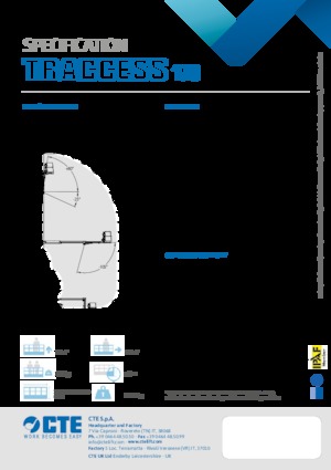 Zglobna podizna platforma na gusjenicama CTE Traccess 170 E