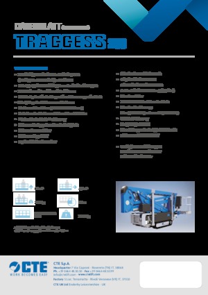 Zglobna podizna platforma na gusjenicama CTE Traccess 200