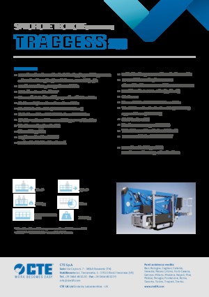 Zglobna podizna platforma na gusjenicama CTE Traccess 200