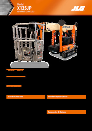 Zglobna podizna platforma na gusjenicama JLG X13SJP