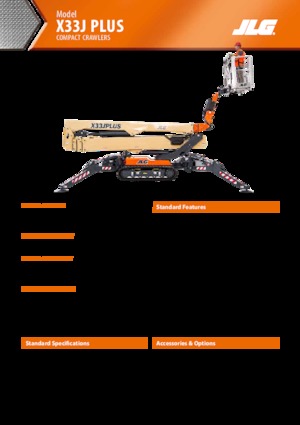 Zglobna podizna platforma na gusjenicama JLG X33J Plus