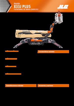 Zglobna podizna platforma na gusjenicama JLG X33J Plus