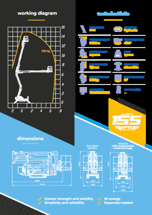 Zglobna podizna platforma na gusjenicama Socage Raptor 15 S