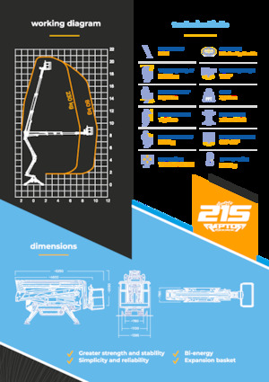 Zglobna podizna platforma na gusjenicama Socage Raptor 21 S