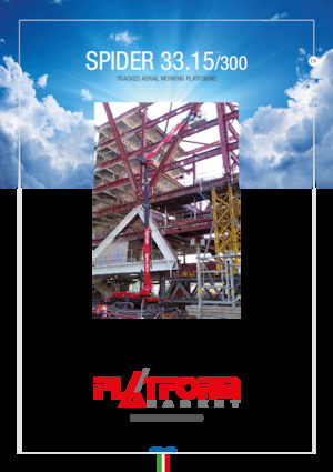 Zglobna podizna platforma na gusjenicama Platform Basket SPIRDER 33.15/300